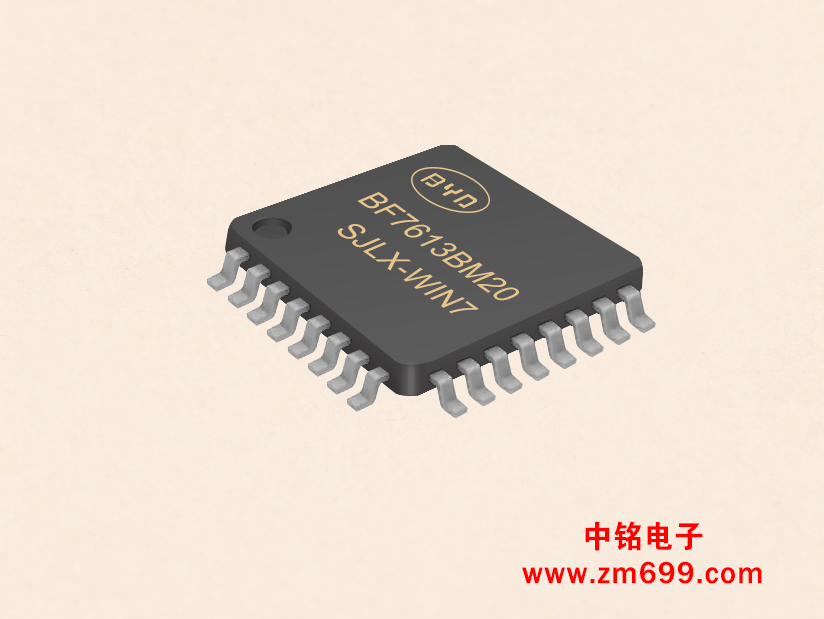 含LED驱动、EEPROM、12bit-ADCOPA的触控MCU--BF7613BMXXP