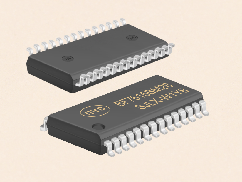 比亚迪代理带LED/LCD驱动、12bit-ADC、EEPROM的触控MCU--BF7615BM28触摸芯片